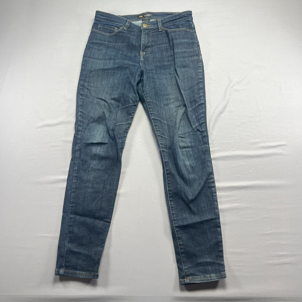 Lee Sculpting Skinny Jeans Womens W 30 Blue Denim Mid Rise Slim Fit Outdoor